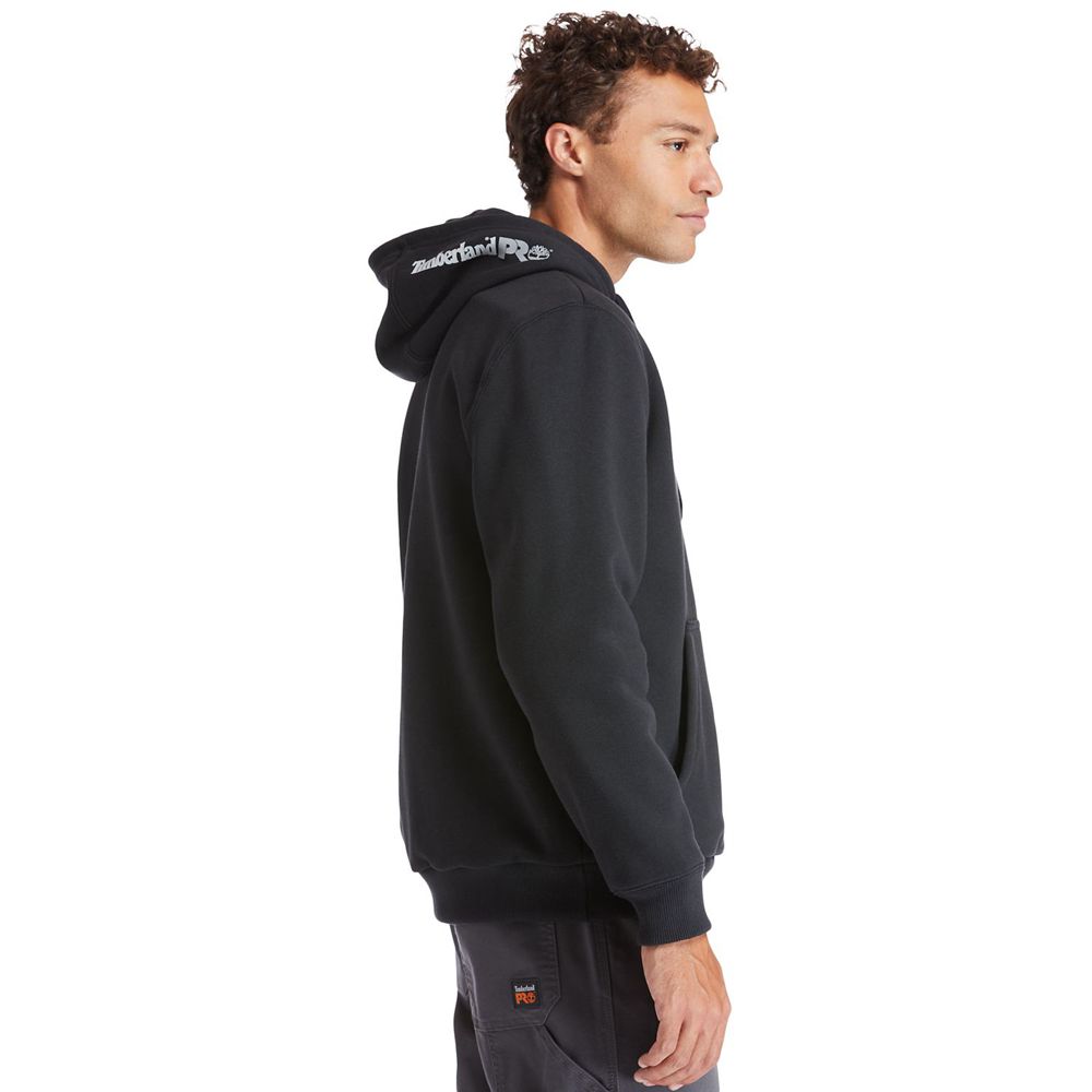 Timberland Mens Sweatshirts PRO® Double-Duty Heavyweight Hoodie - Black - India OZ9173806